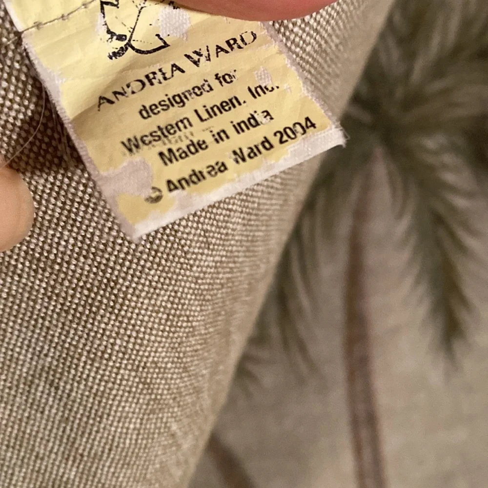 Palm Tree Beach Print Kitchen Towel in Beige and Blue